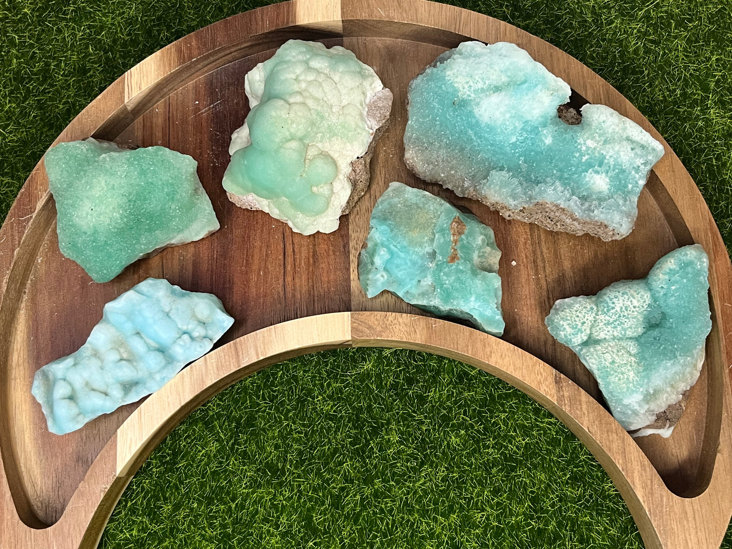 Blue Aragonite Crystal Specimen