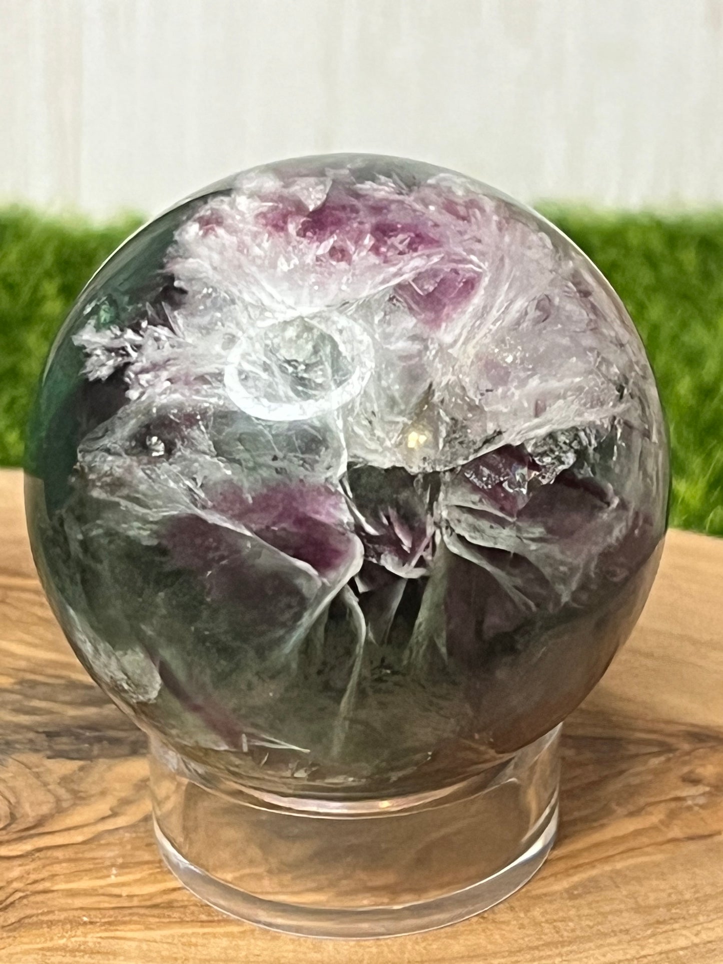 Feather Fluorite Spheres