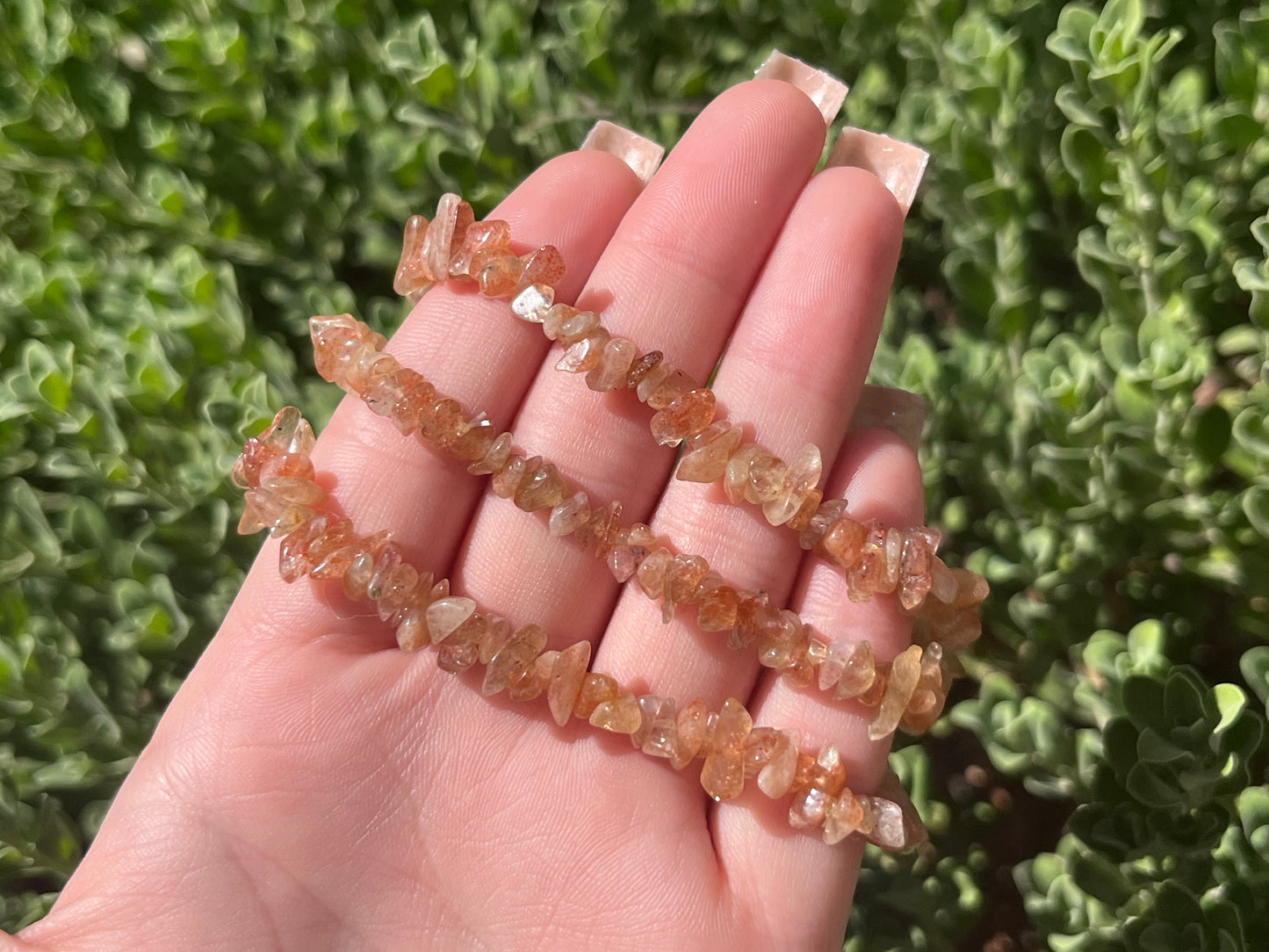 Sunstone Chip Bracelet