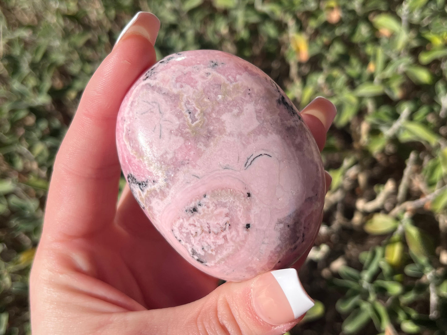 Peruvian Rhodochrosite Palm Stones