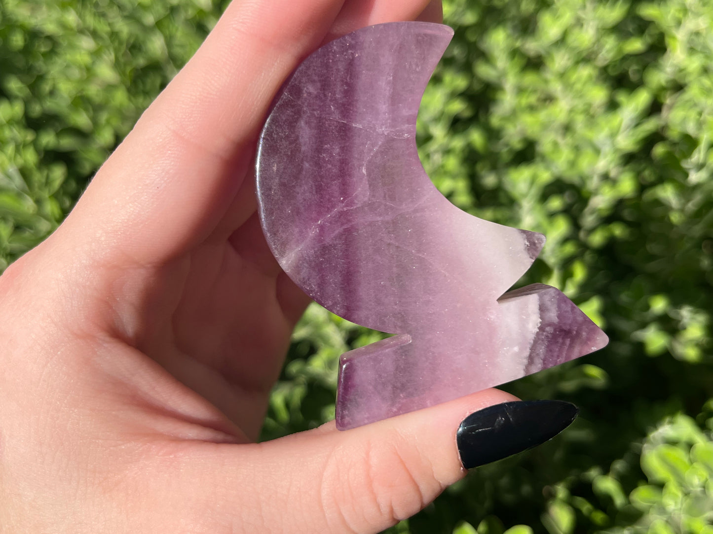 Fluorite Self Standing Moons