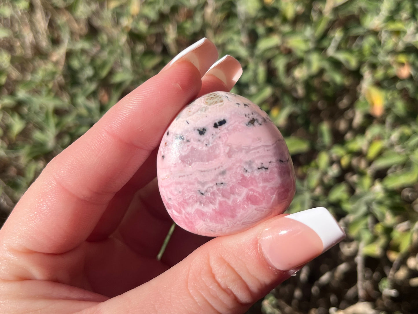 Peruvian Rhodochrosite Palm Stones