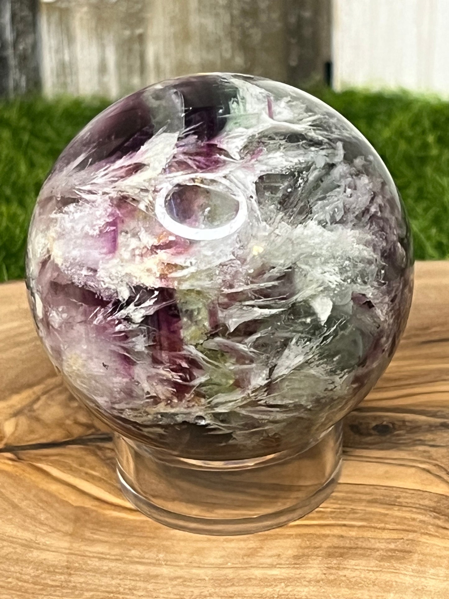 Feather Fluorite Spheres