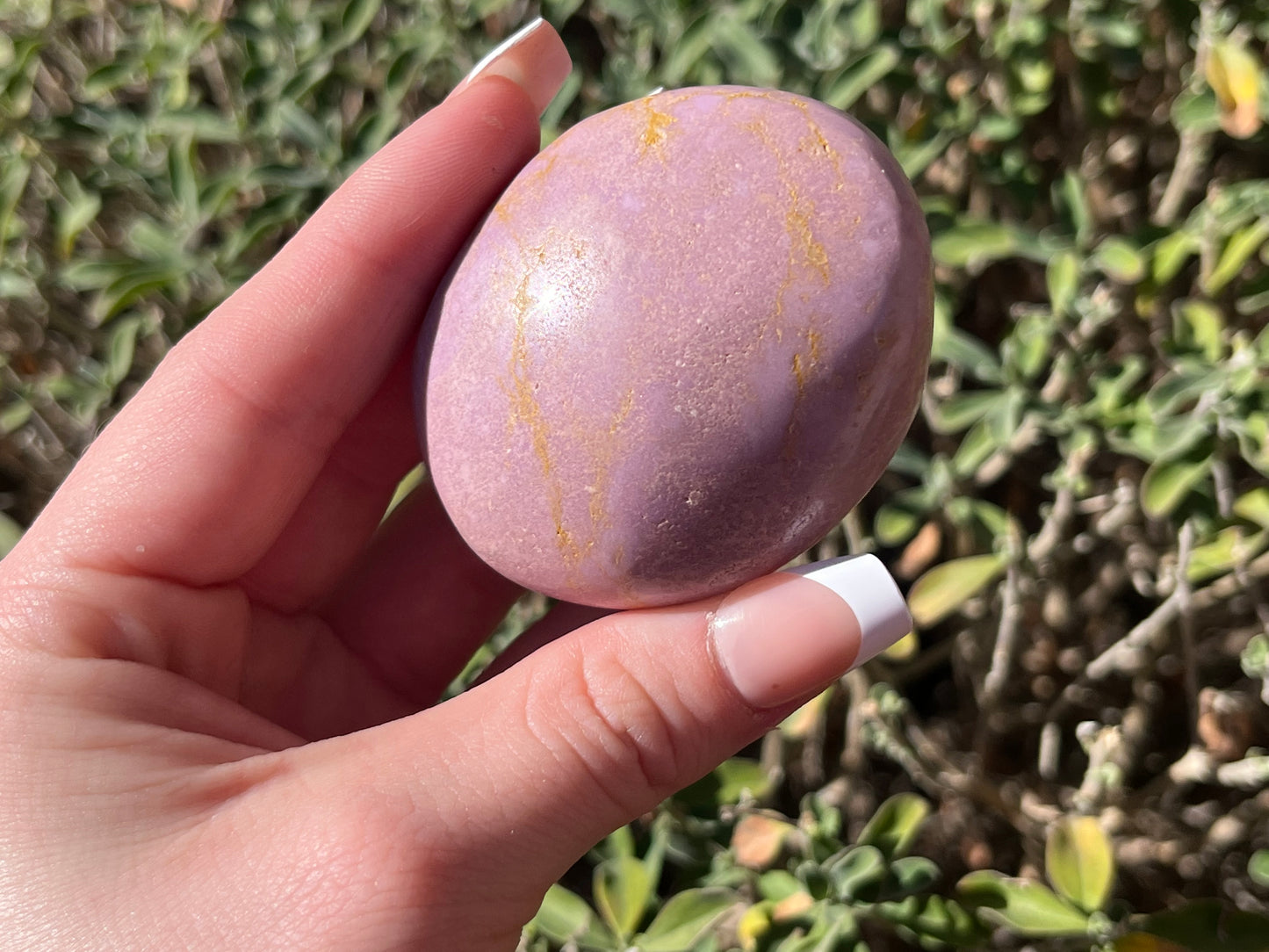 Phosphosiderite Palm Stones