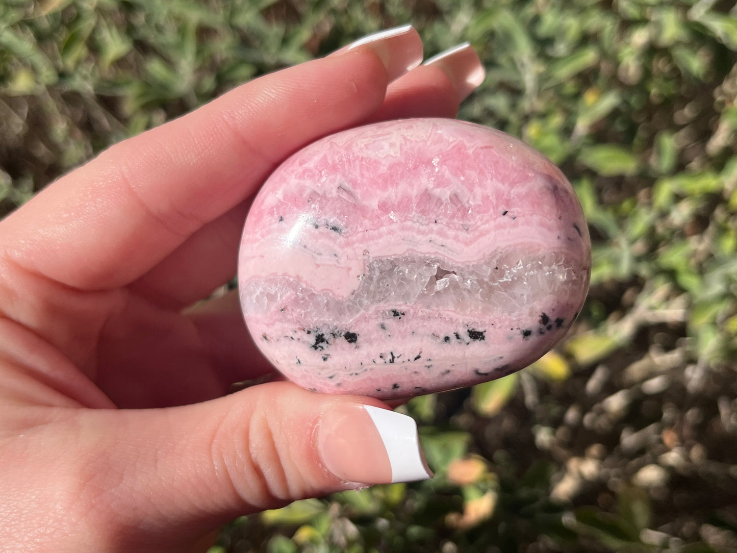 Peruvian Rhodochrosite Palm Stones