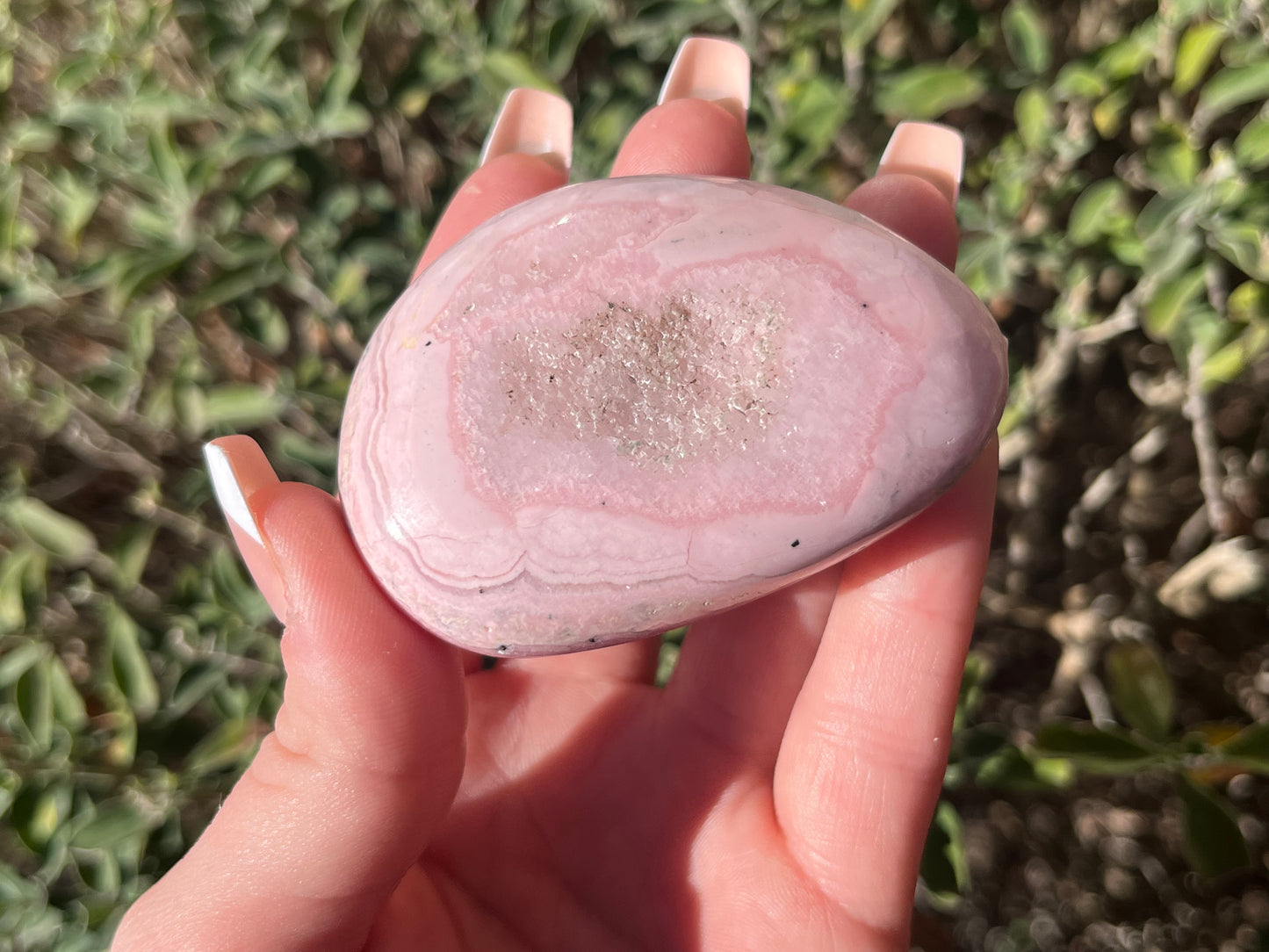 Peruvian Rhodochrosite Palm Stones
