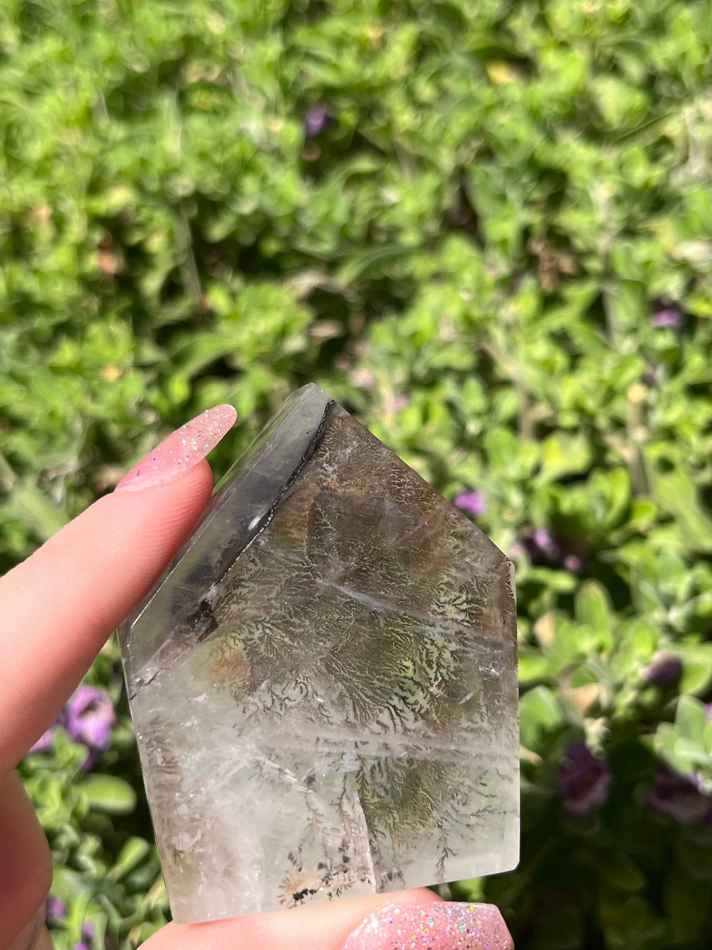 Dendritic Clear Quartz Slabs