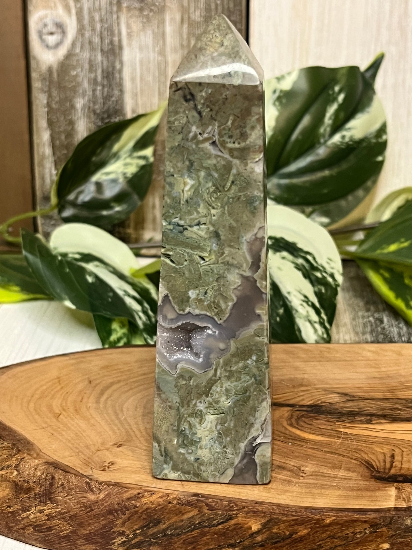 Moss Agate Towers From Indonesia