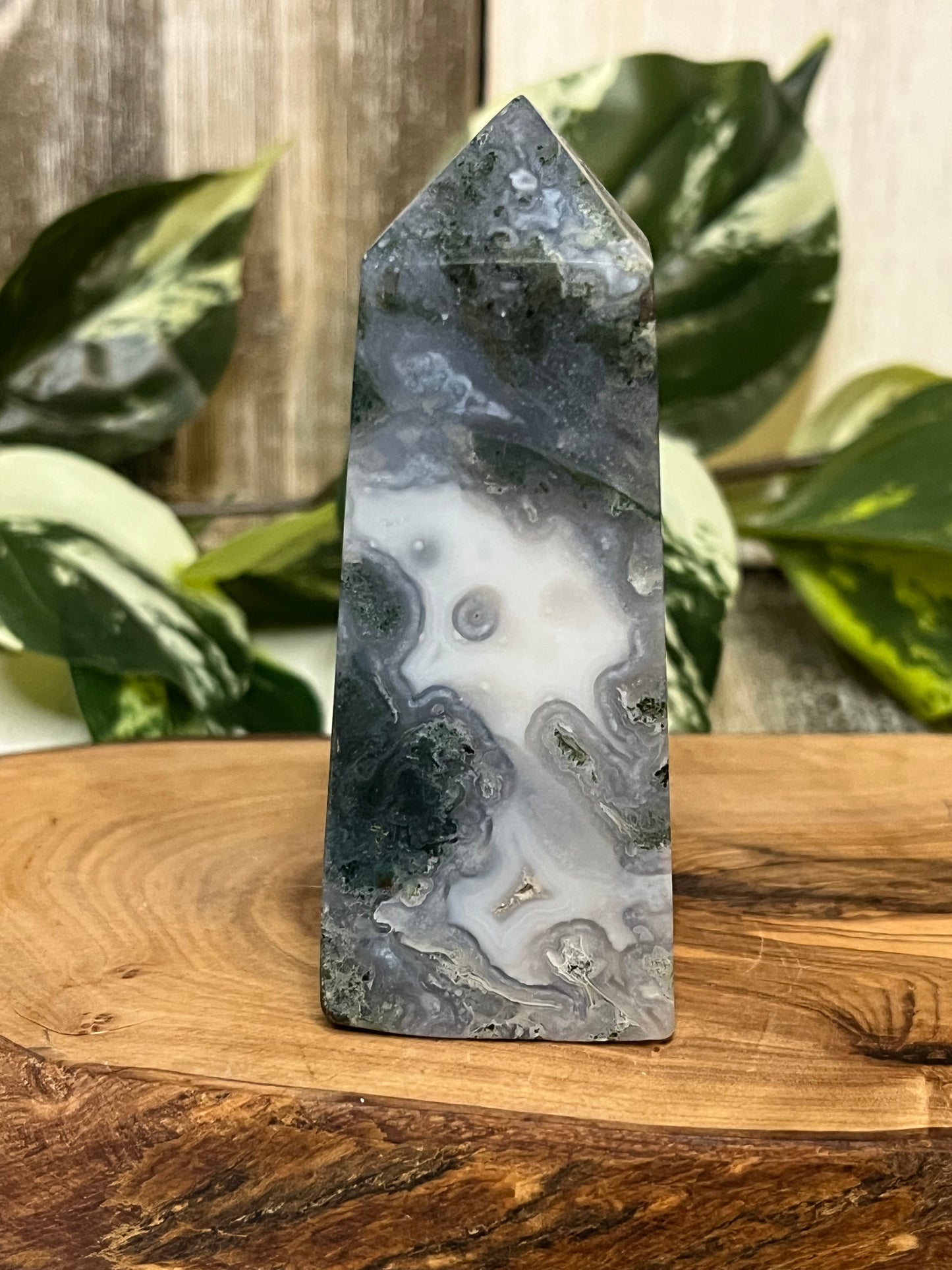 Moss Agate Towers From Indonesia