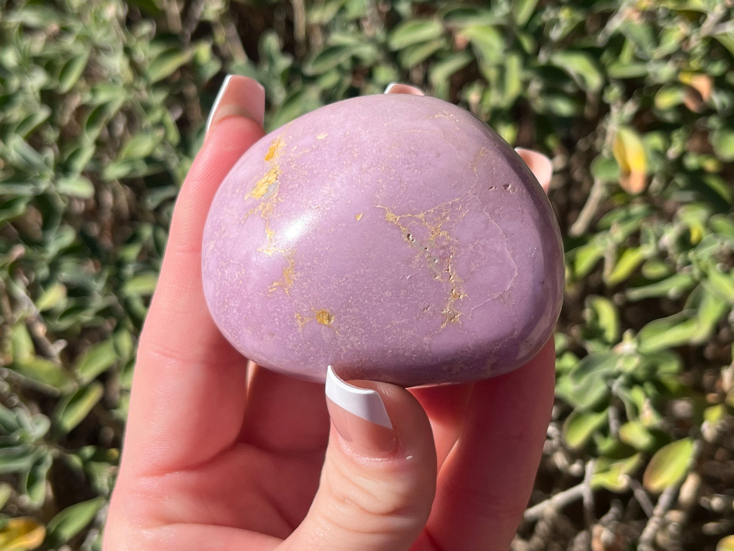 Phosphosiderite Palm Stones