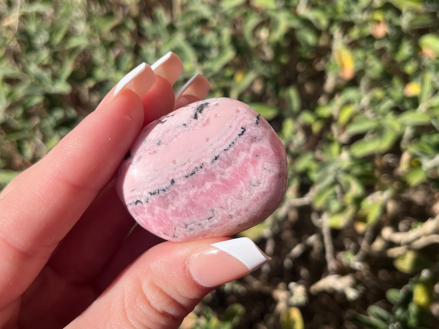 Peruvian Rhodochrosite Palm Stones