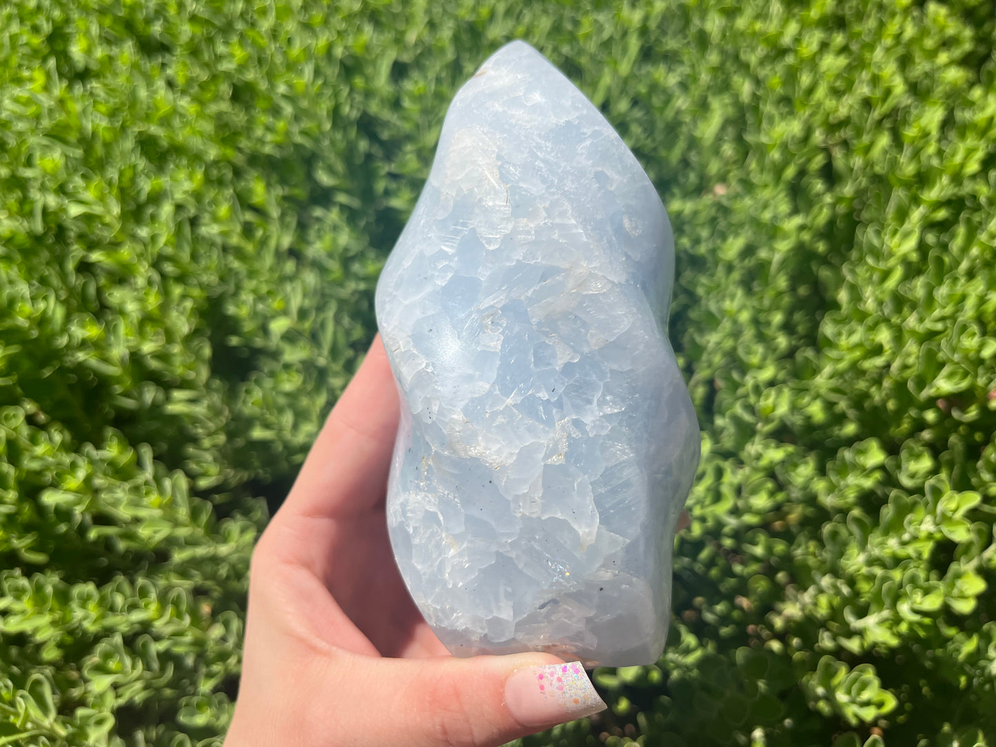Blue Calcite Flame