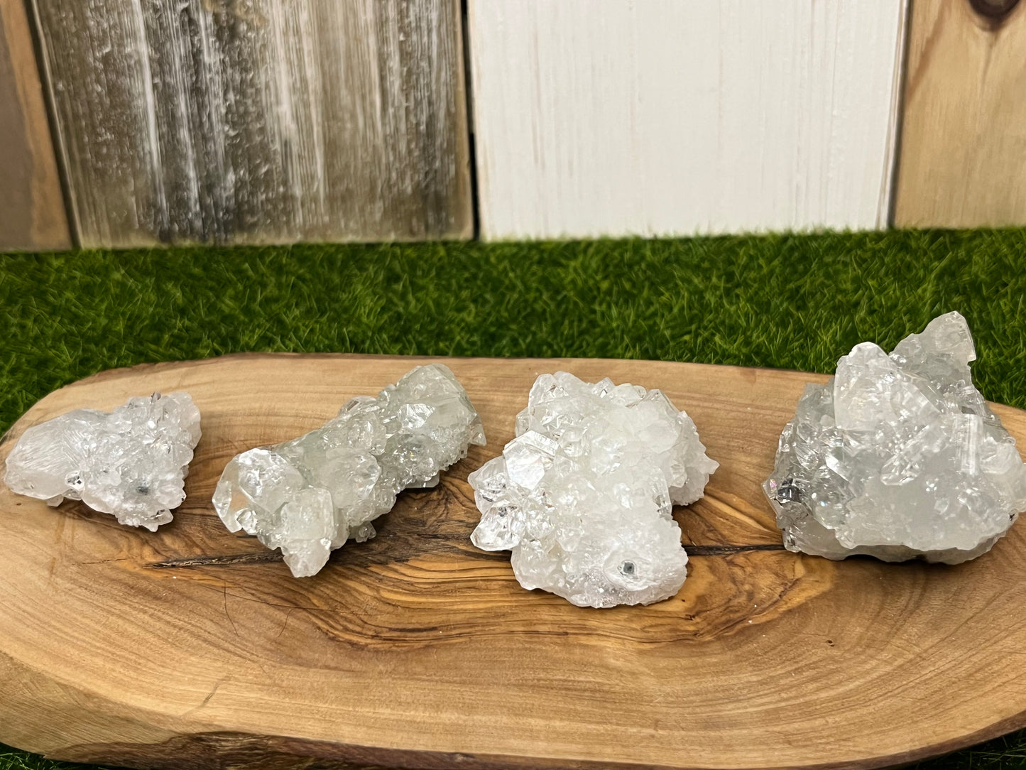 White Apophyllite Crystal Cluster