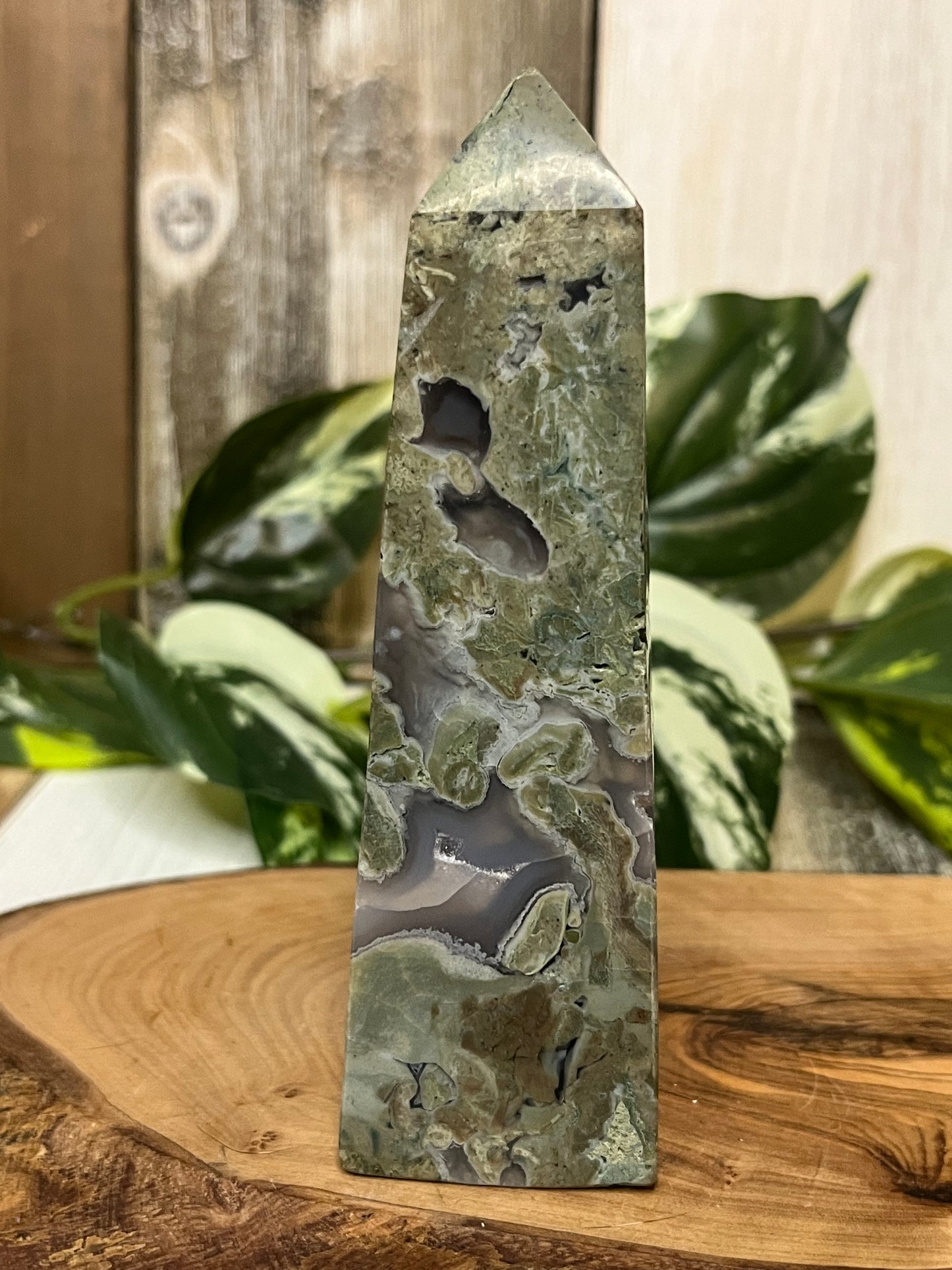 Moss Agate Towers From Indonesia