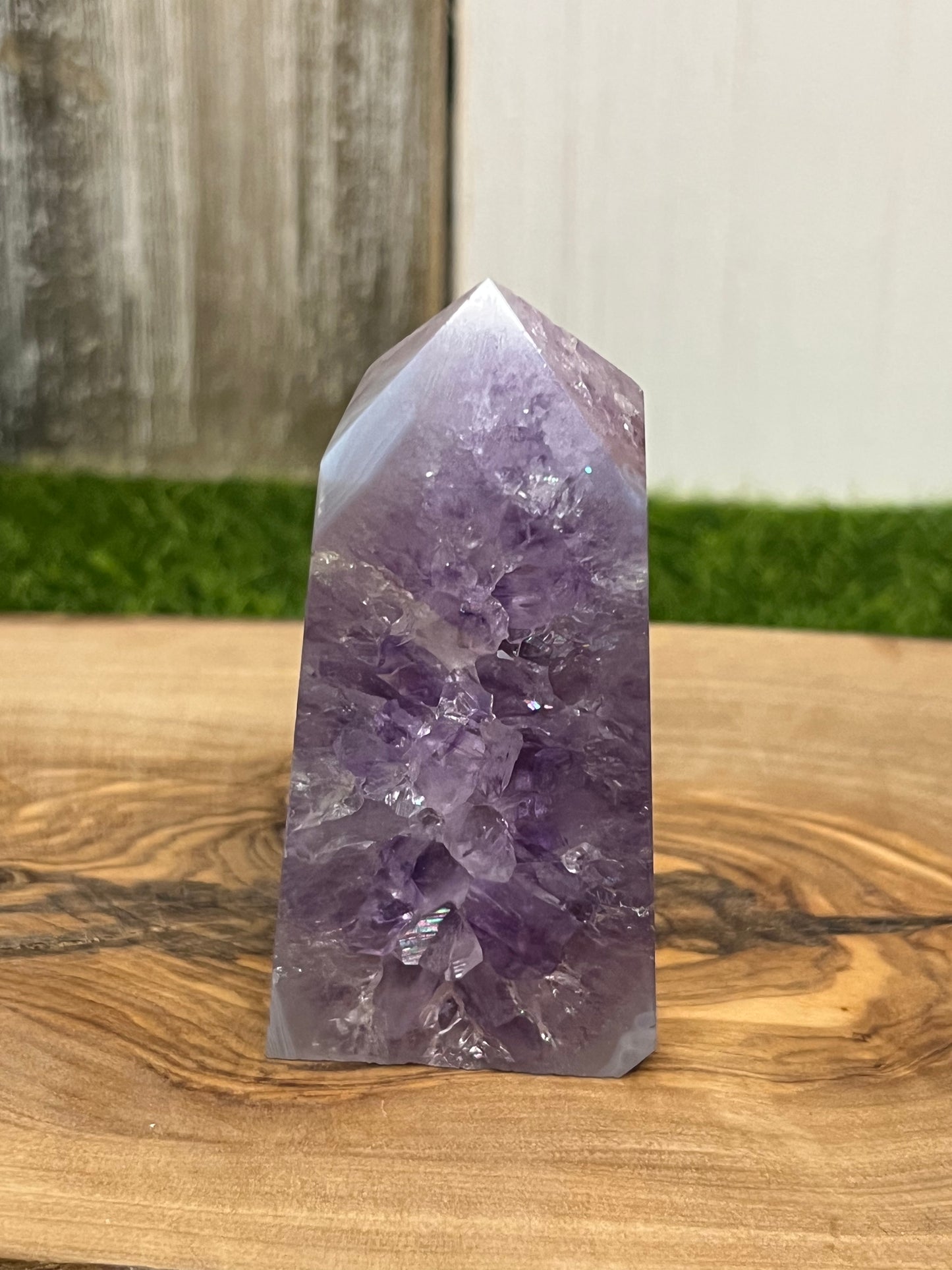 Druzy Amethyst Agate Tower
