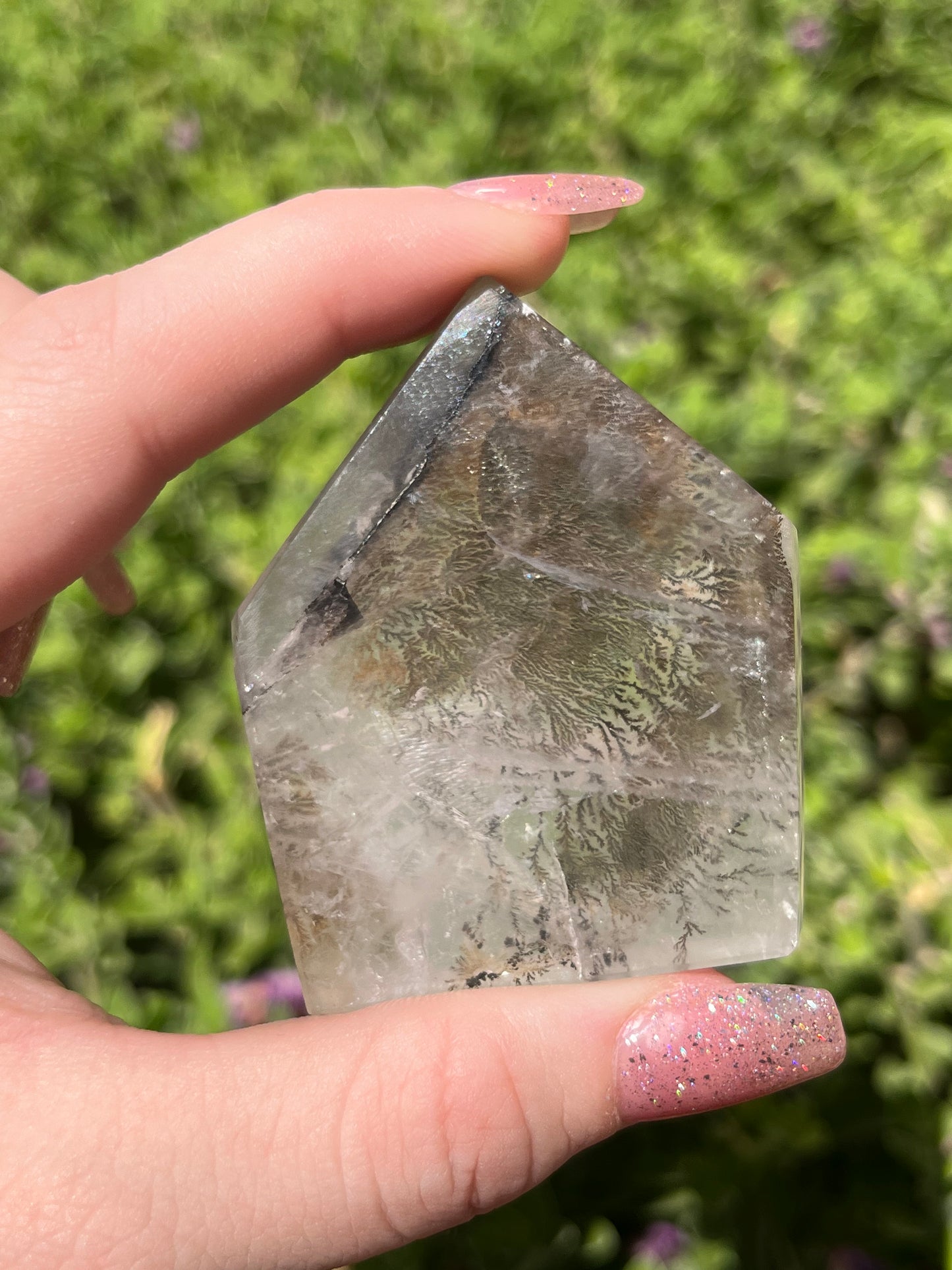 Dendritic Clear Quartz Slabs