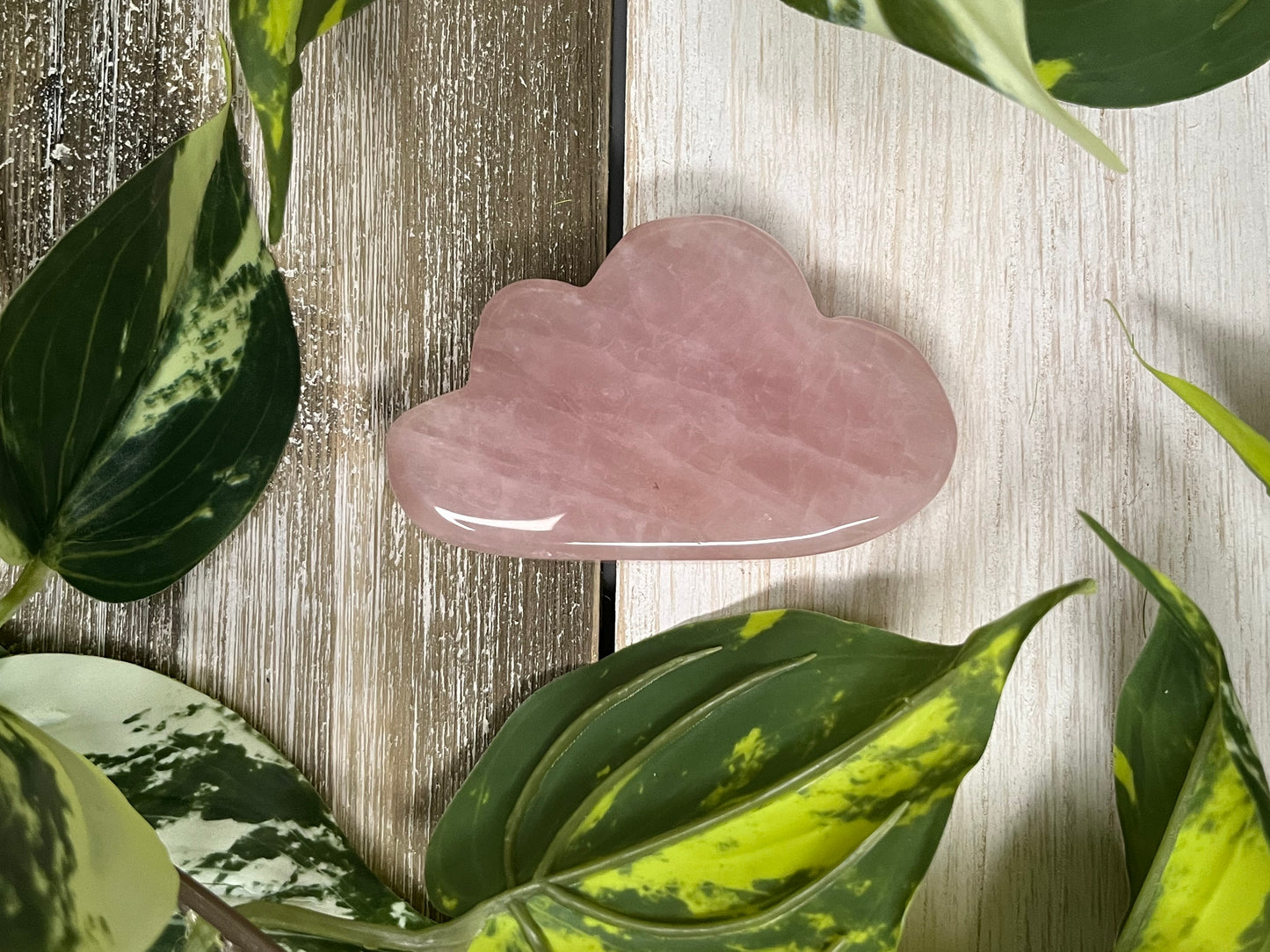 Rose Quartz Cloud Carving