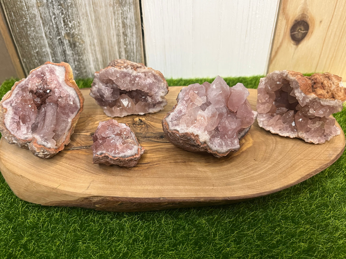 Pink Amethyst Geode Specimens