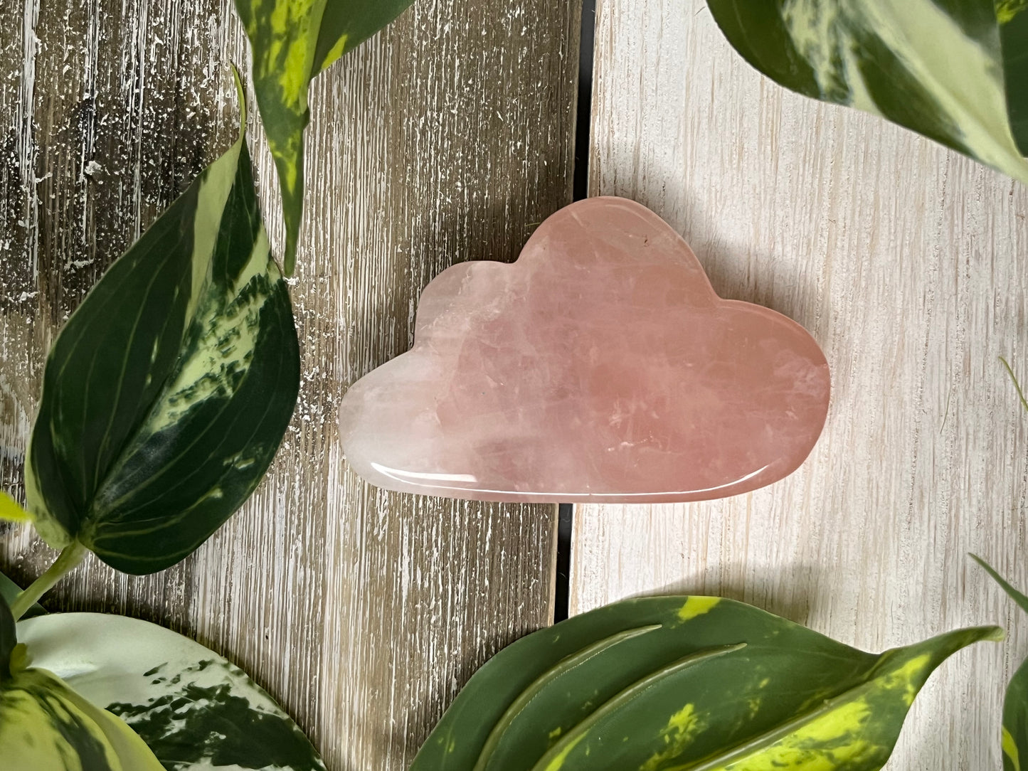 Rose Quartz Cloud Carving