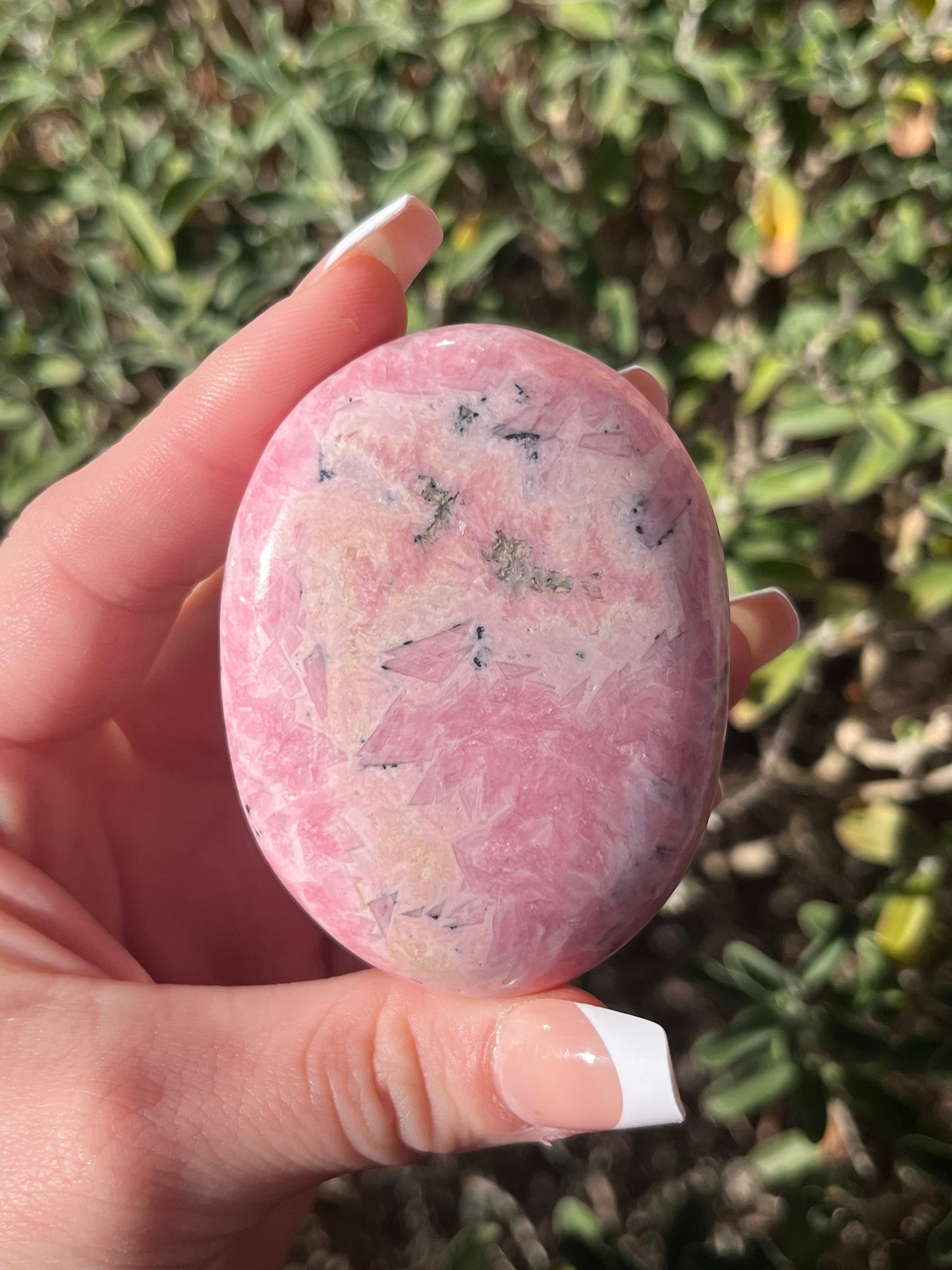 Peruvian Rhodochrosite Palm Stones