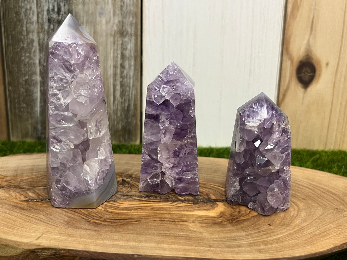 Druzy Amethyst Agate Tower