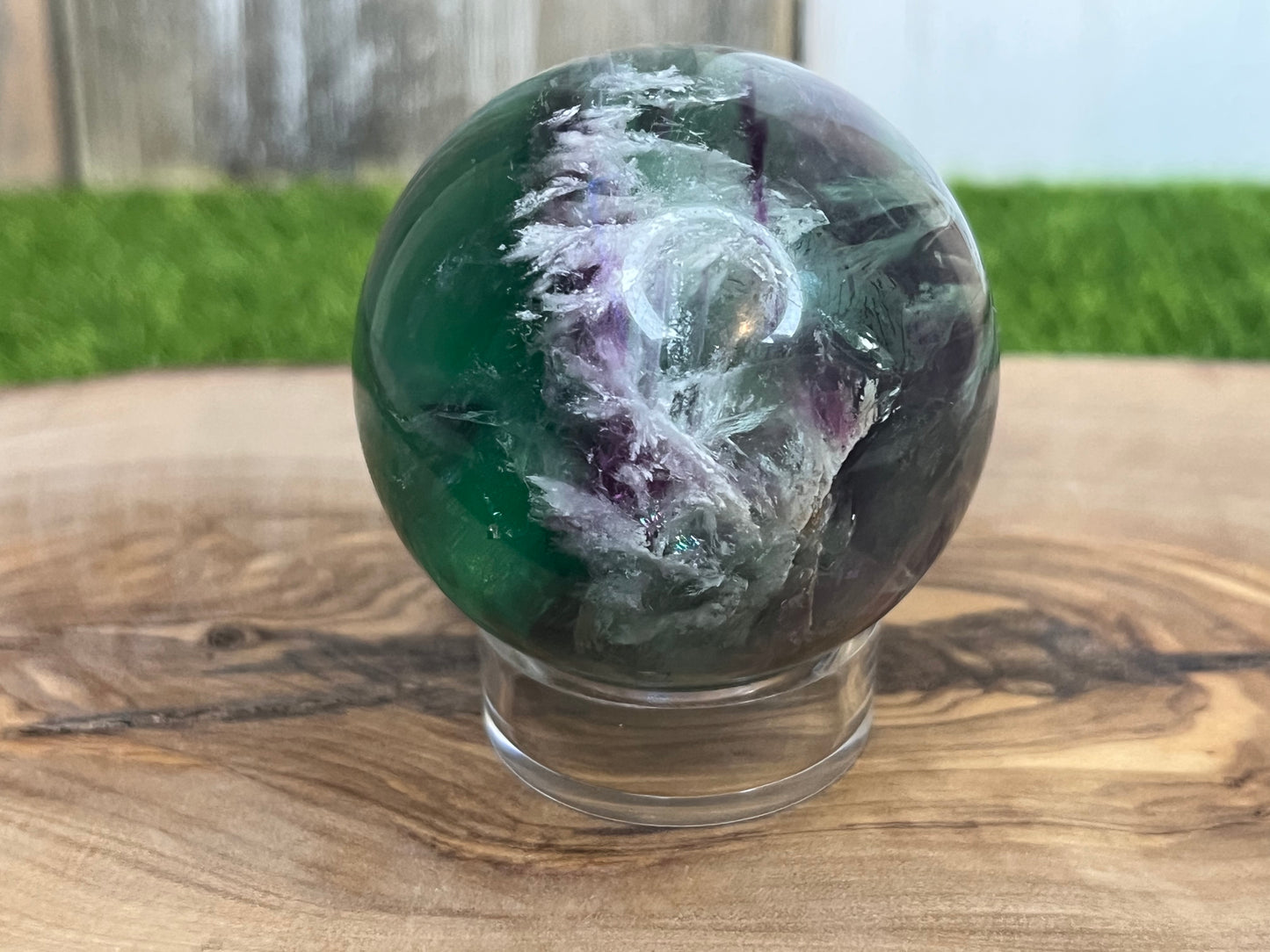 Feather Fluorite Spheres