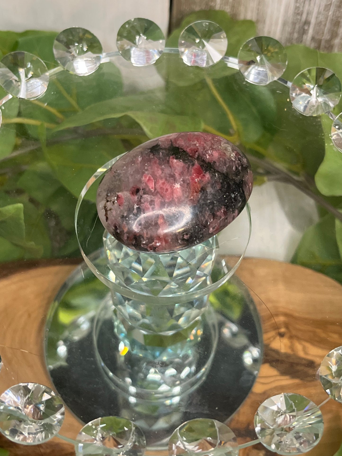 Icey Rhodonite Palm Stones