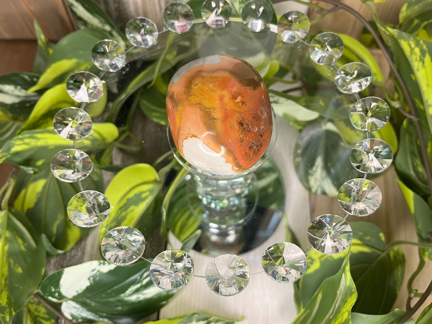 Polychrome Jasper Palm Stone