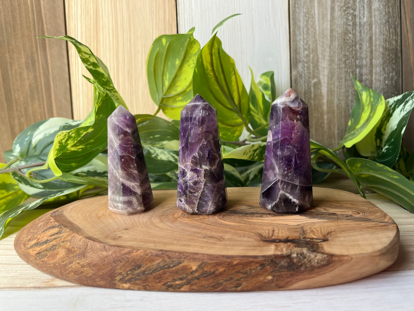 Chevron Amethyst Small Tower
