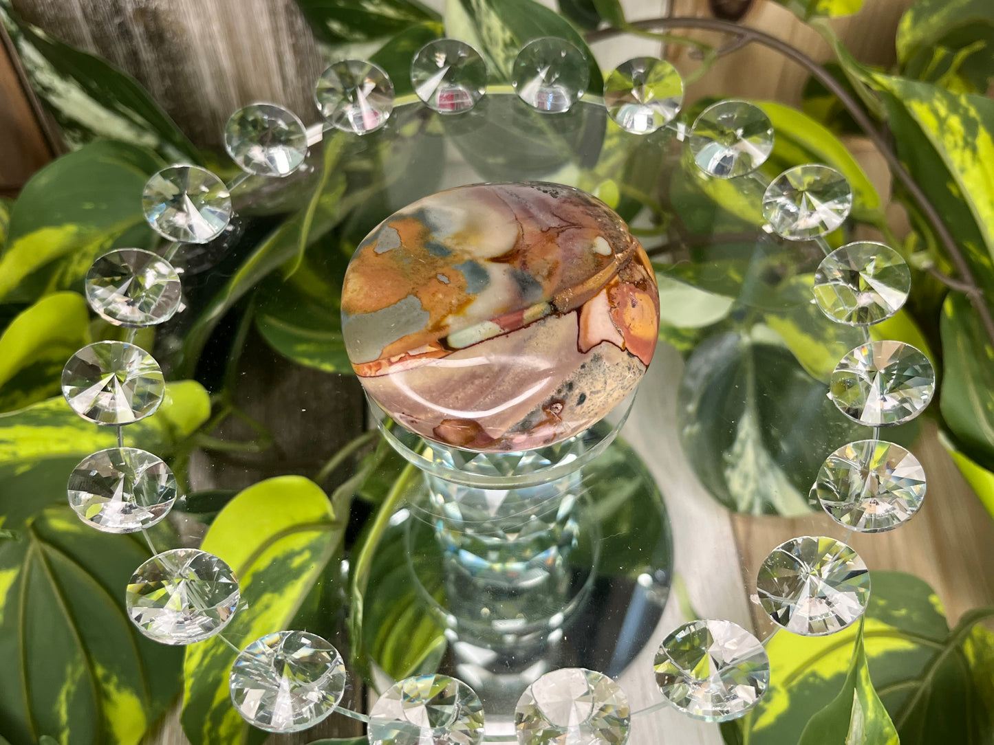 Polychrome Jasper Palm Stone