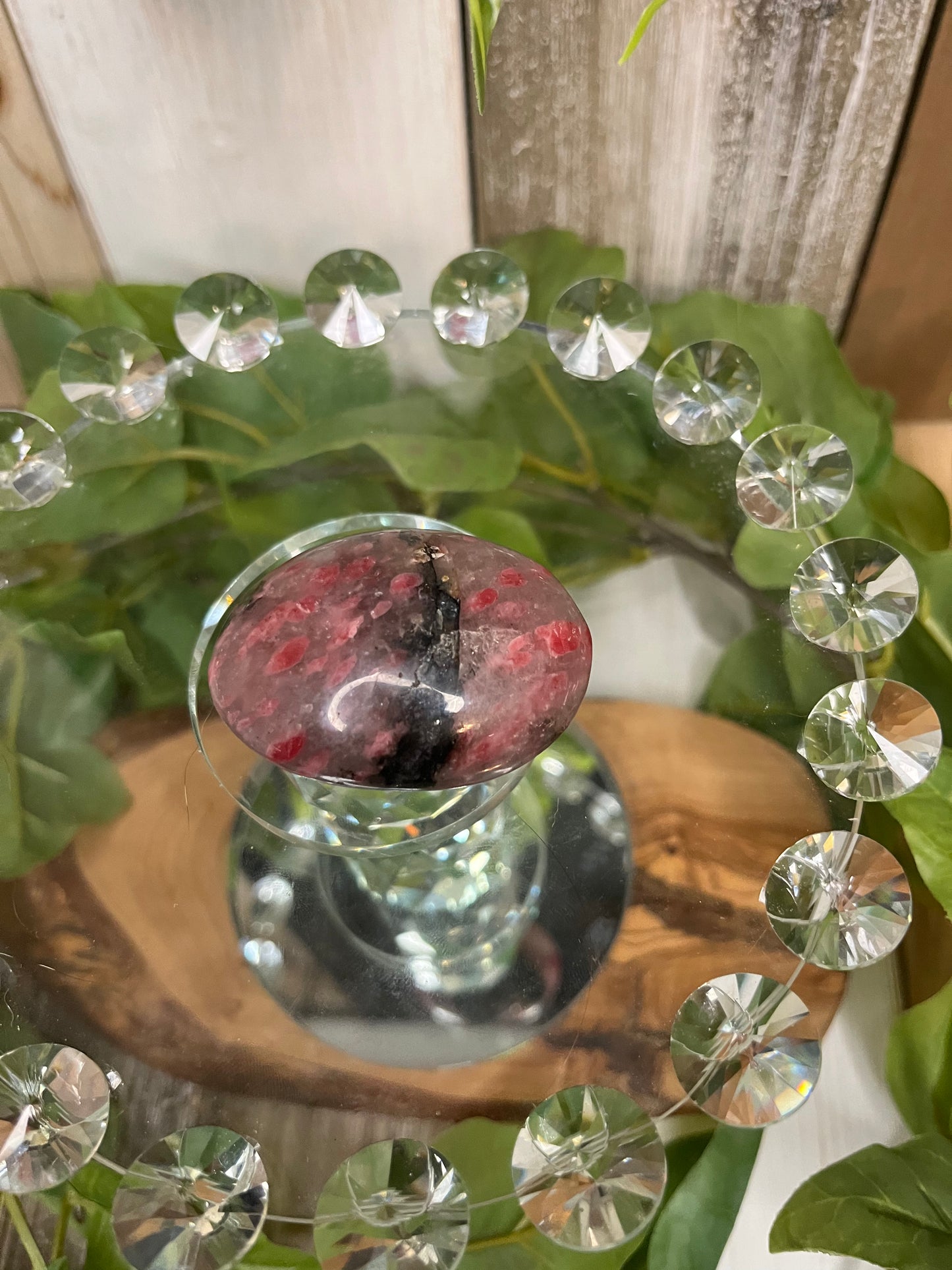 Icey Rhodonite Palm Stones