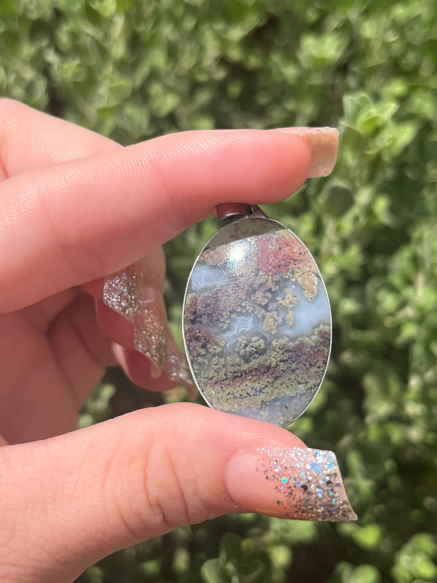 Moss Agate Pendants