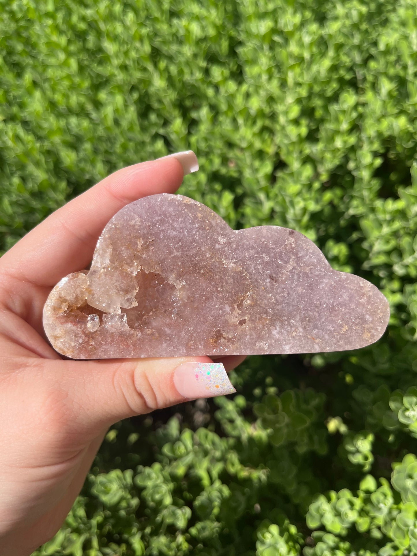 Pink Amethyst Cloud Carvings