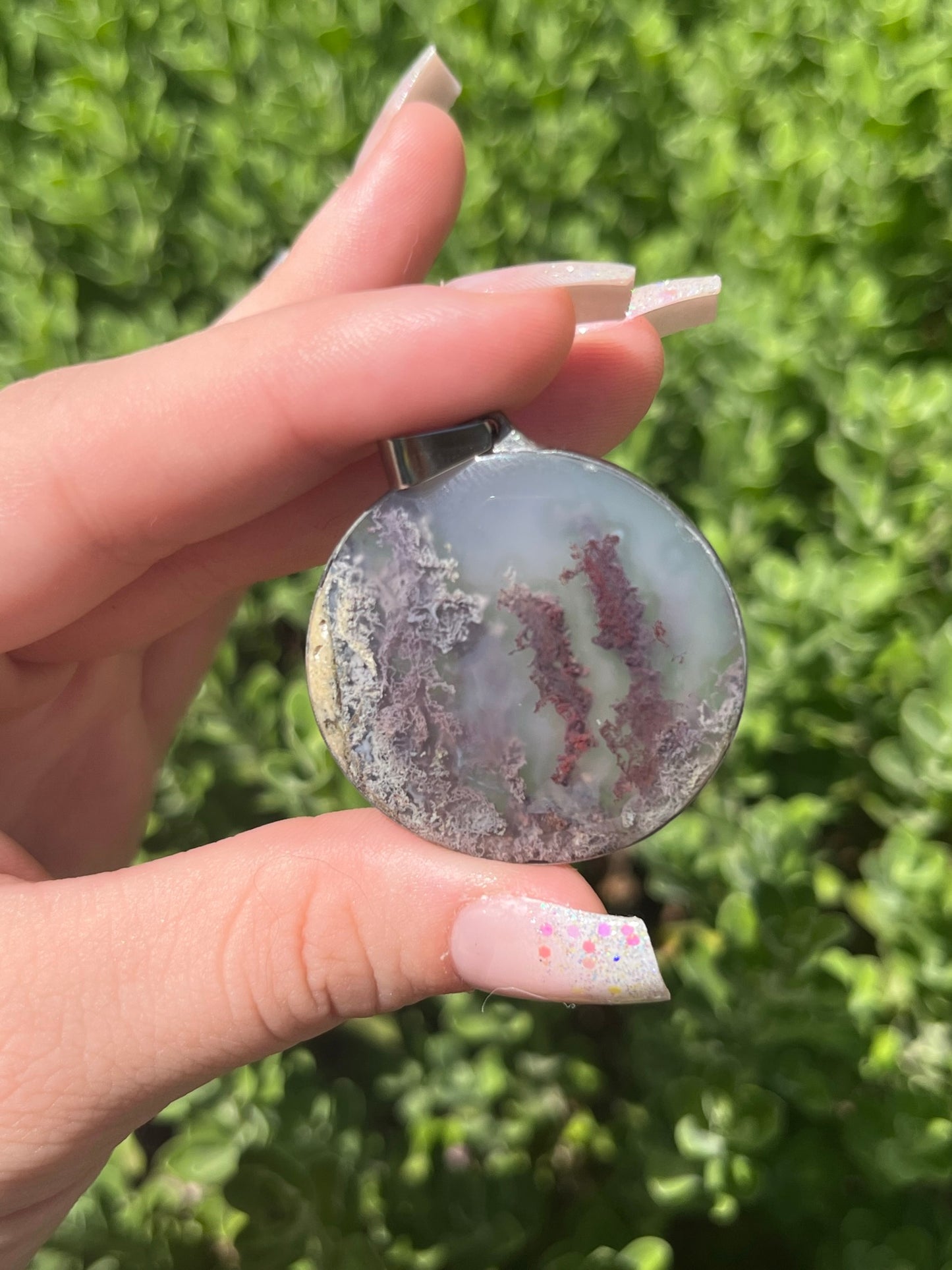 Moss Agate Pendants