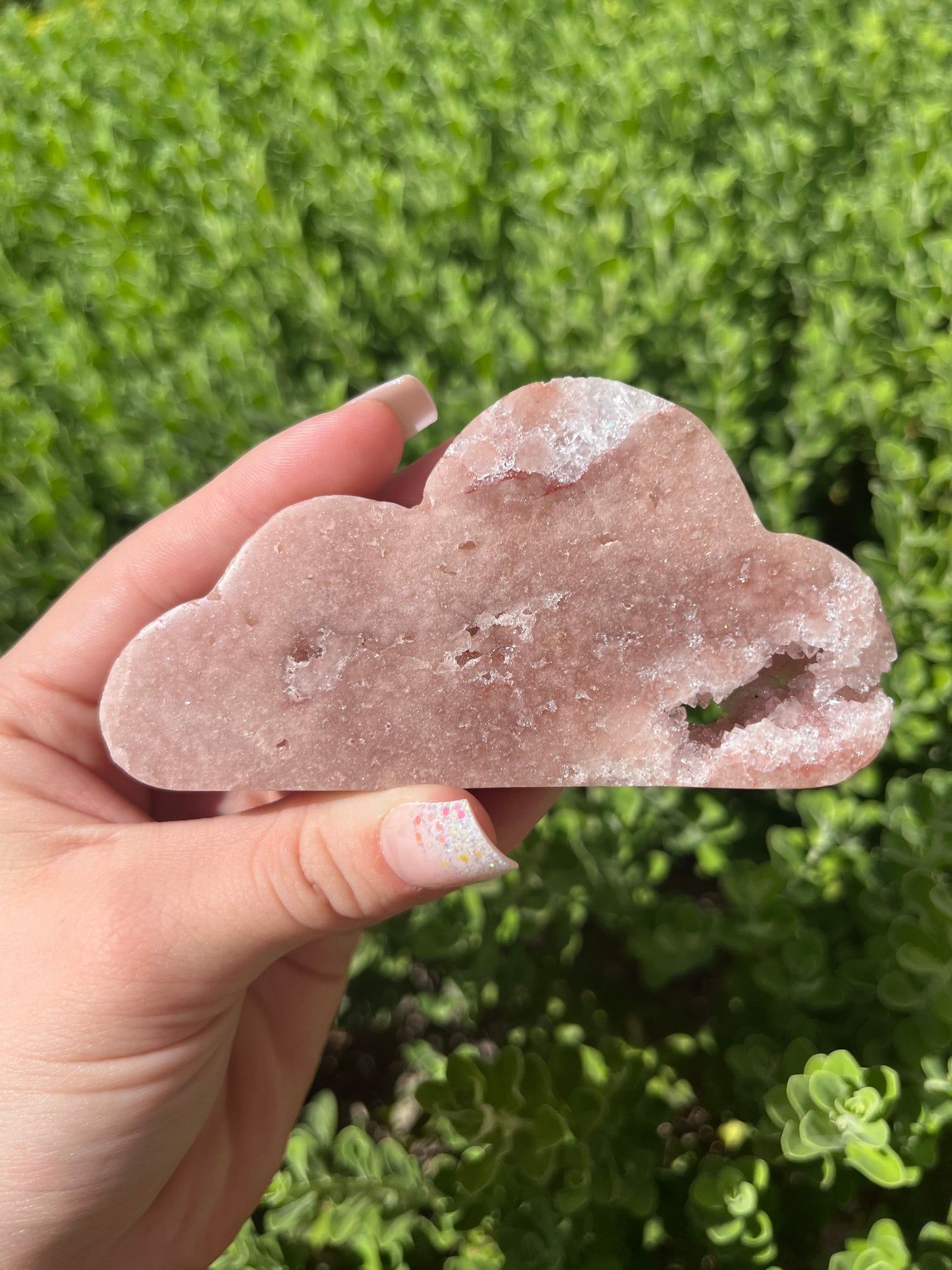 Pink Amethyst Cloud Carvings