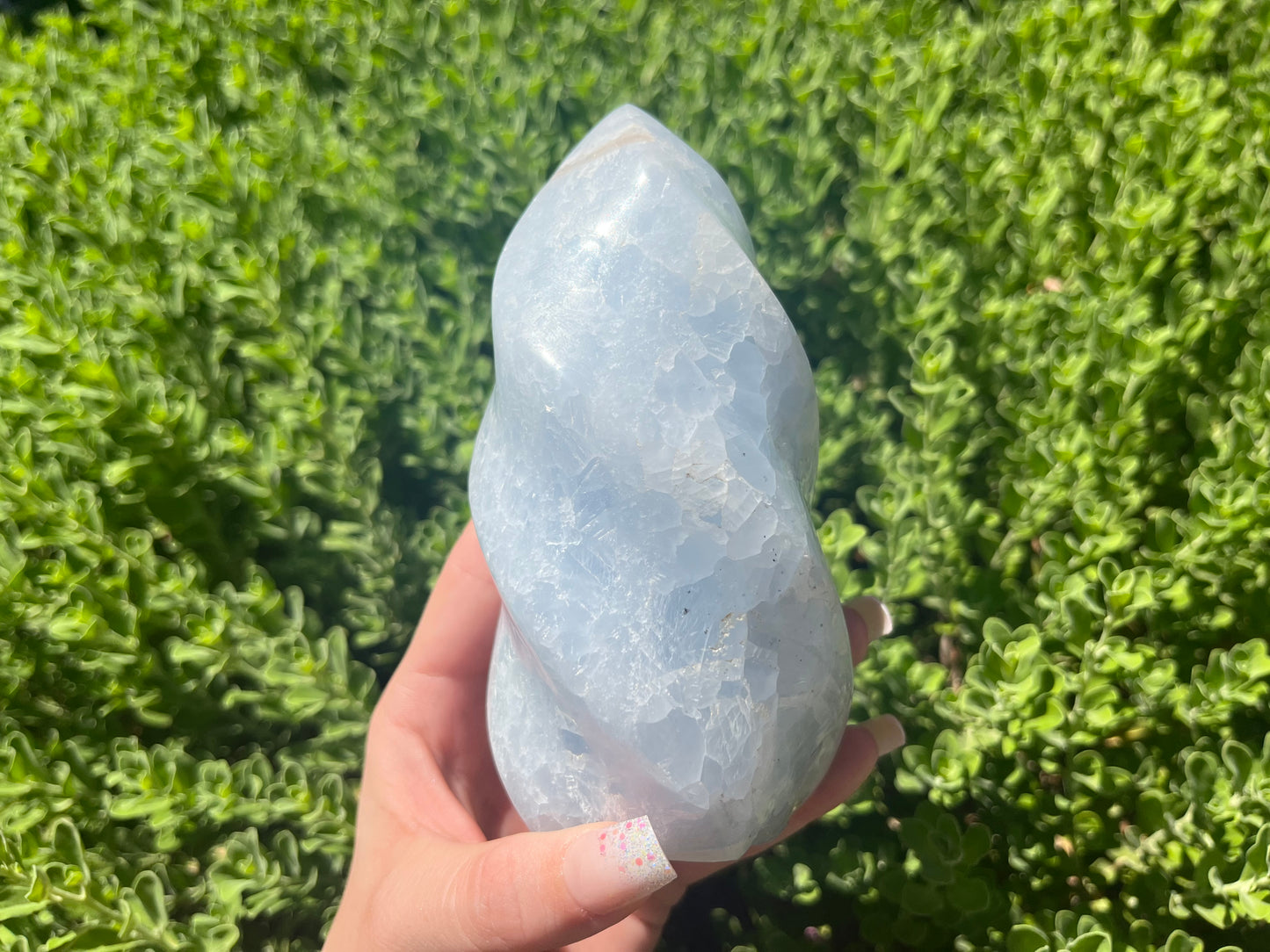 Blue Calcite Flame