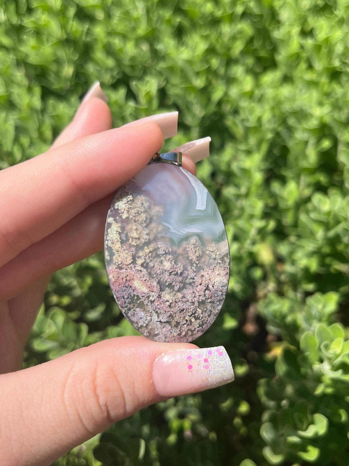 Moss Agate Pendants