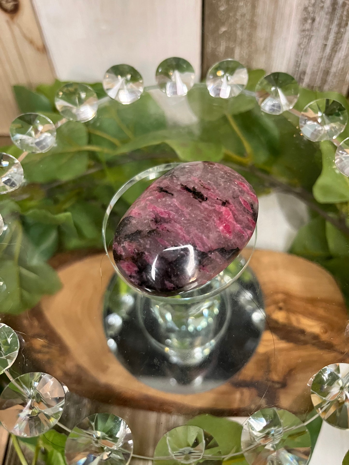 Icey Rhodonite Palm Stones
