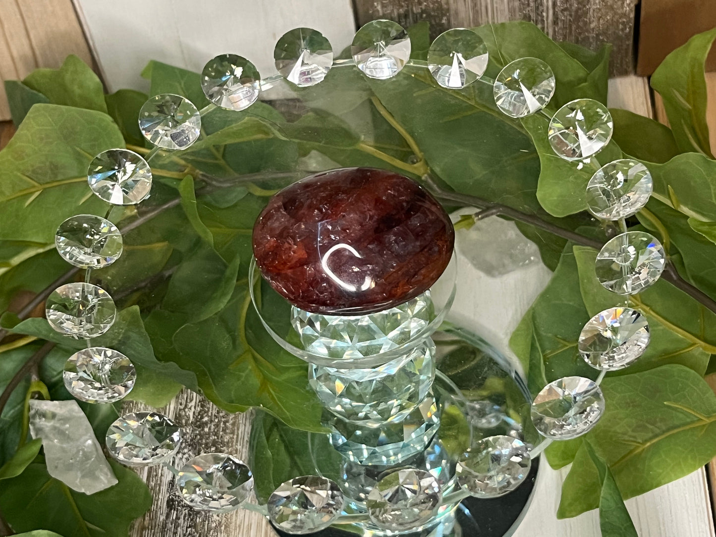 Fire Quartz Palm Stones