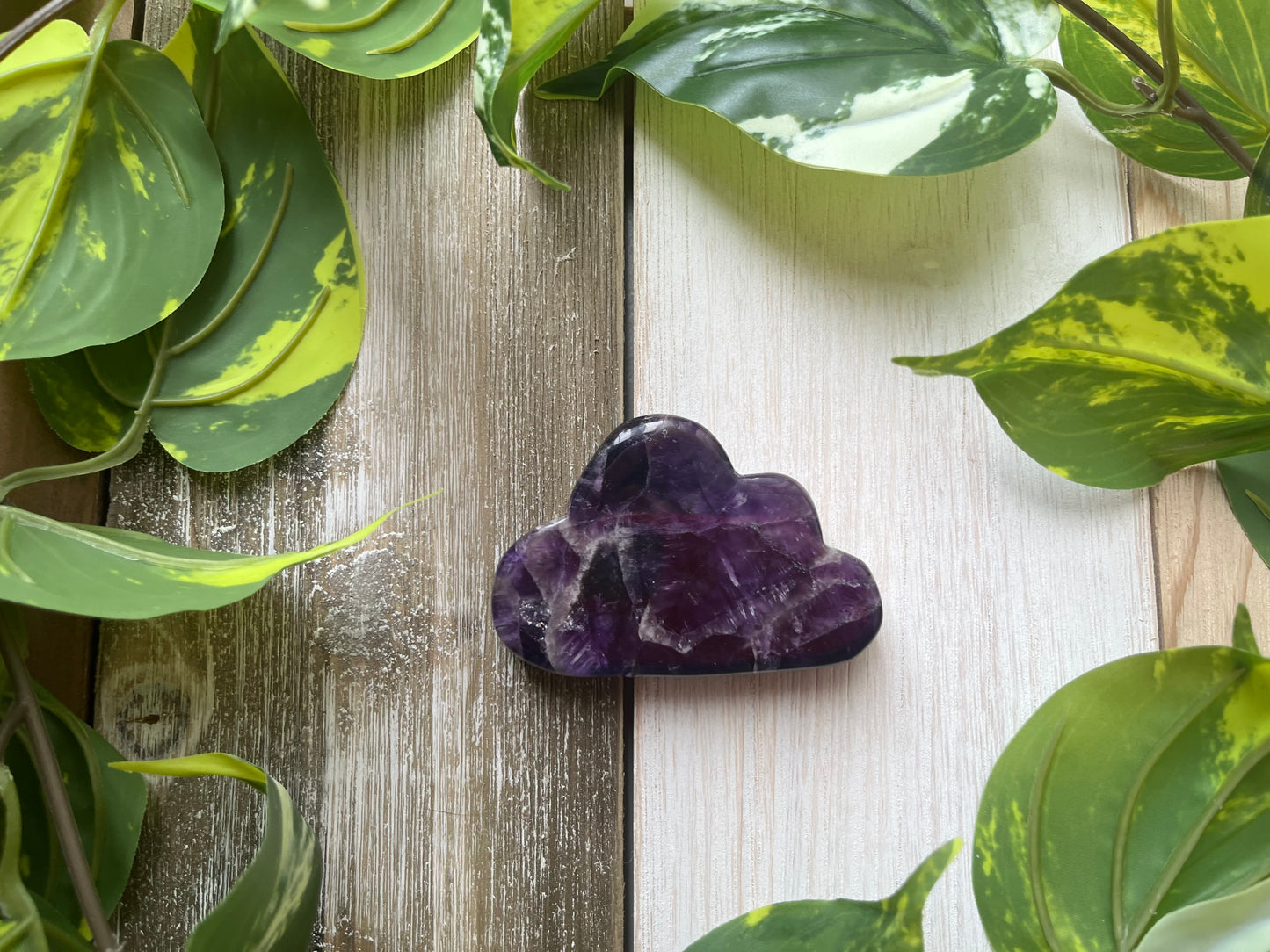 Chevron Amethyst Cloud Carving