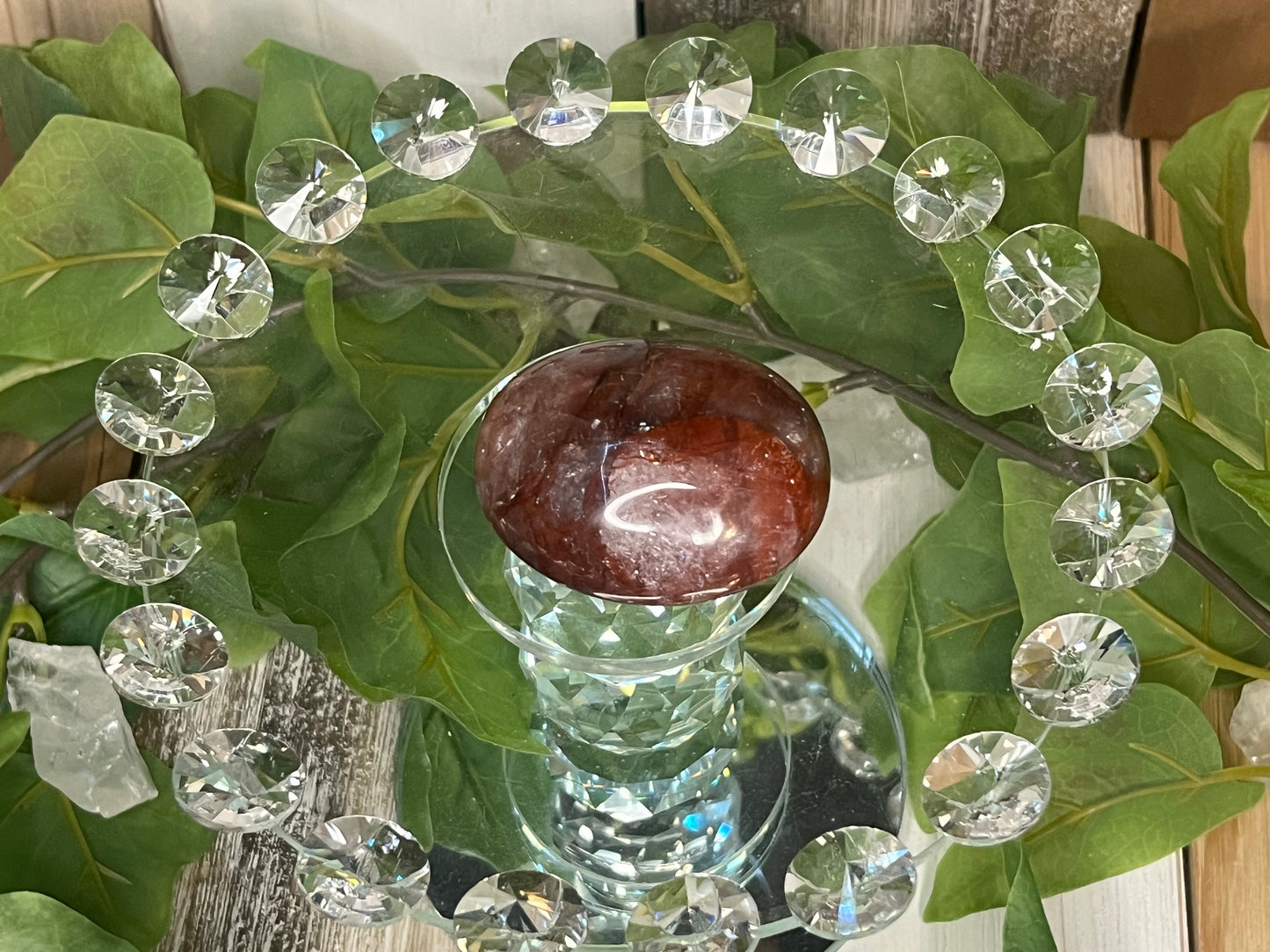 Fire Quartz Palm Stones