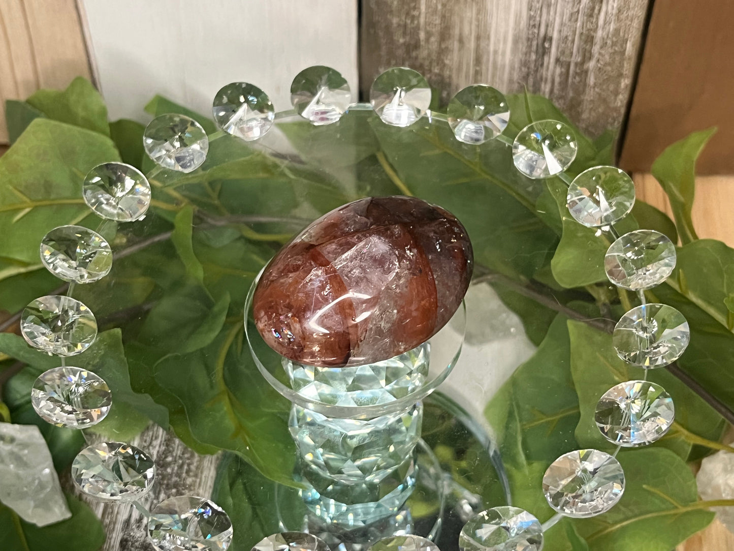 Fire Quartz Palm Stones