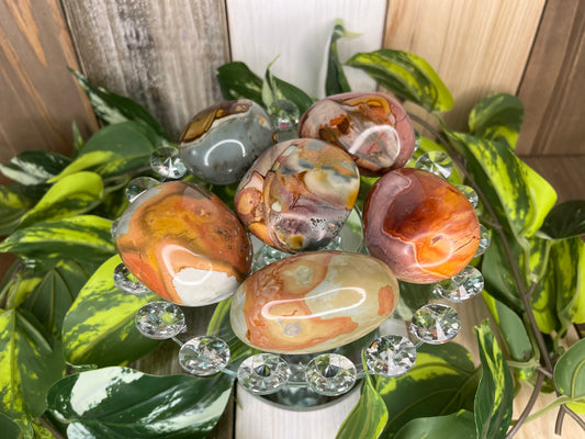 Polychrome Jasper Palm Stone