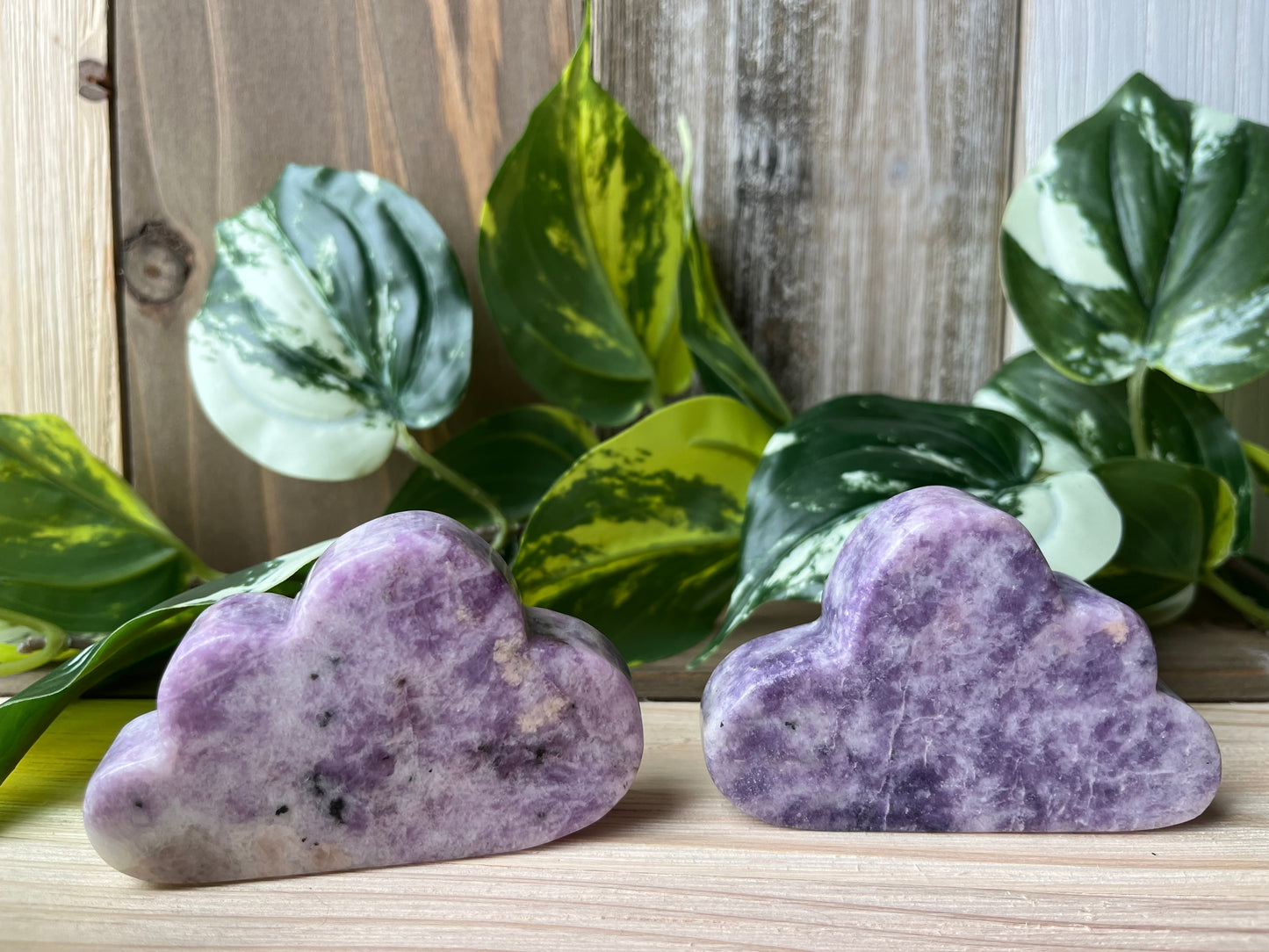 Lepidolite Cloud Carving