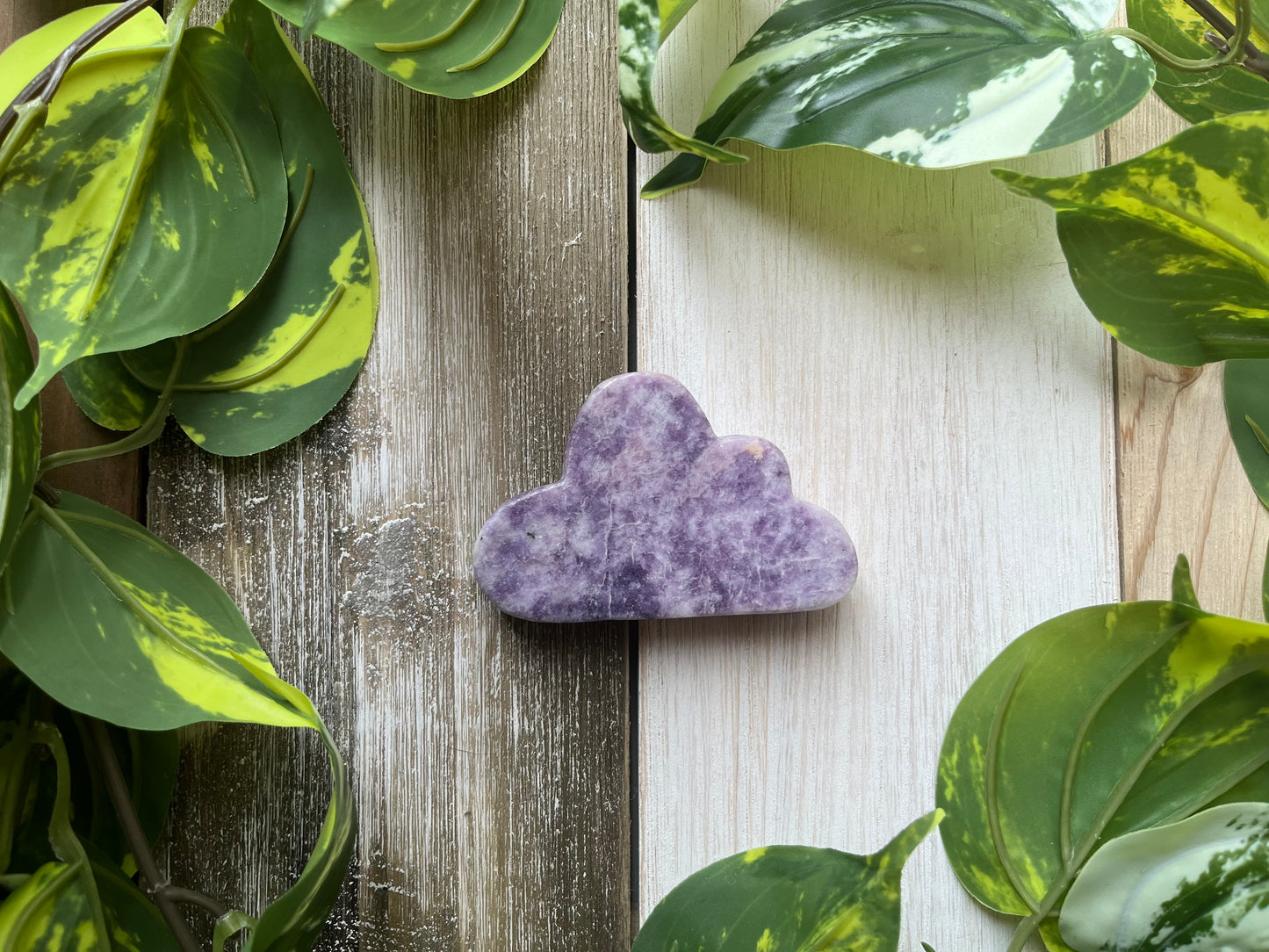 Lepidolite Cloud Carving