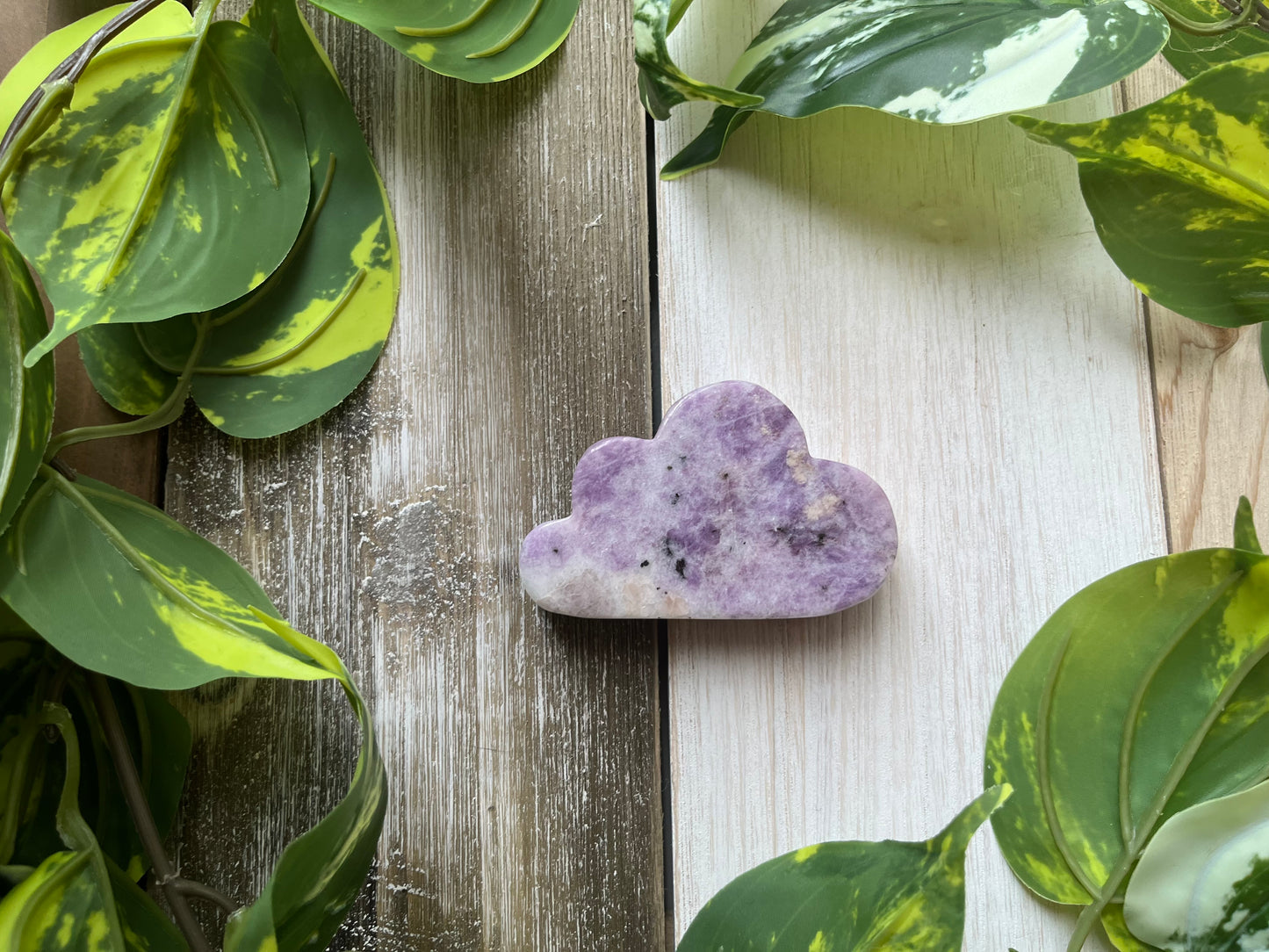 Lepidolite Cloud Carving