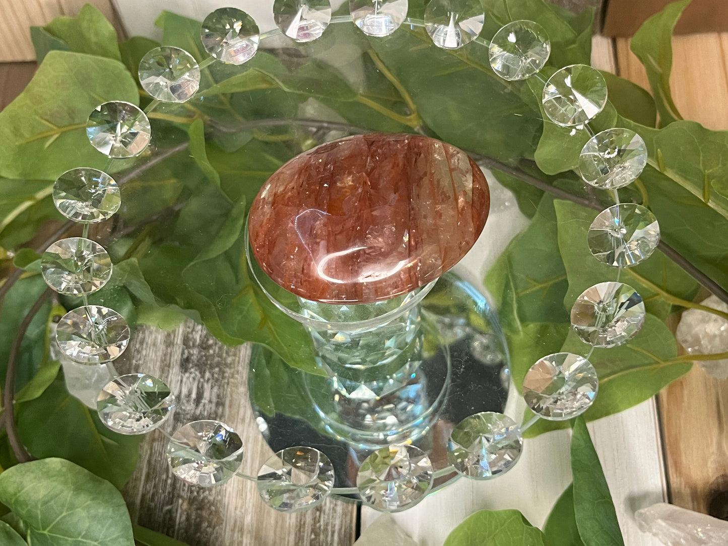 Fire Quartz Palm Stones